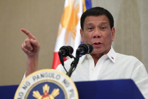 Image credit: http://www.rappler.com/nation/147826-hector-salise-judge-duterte-drug-list Duterte announcing his Narco-list